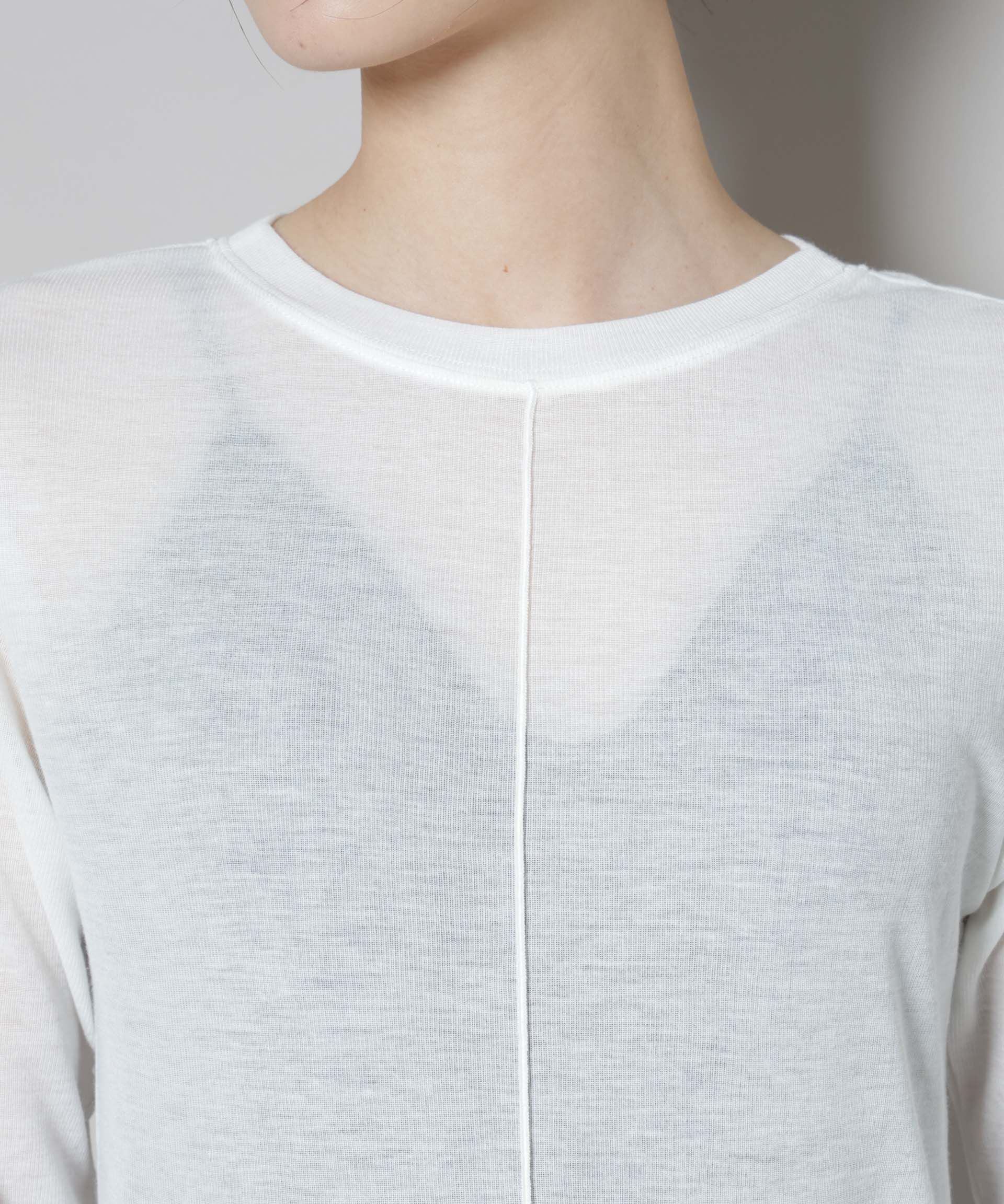 nano･universe「前後2wayシアーフライスカットトップス」|Tシャツ・カットソー|