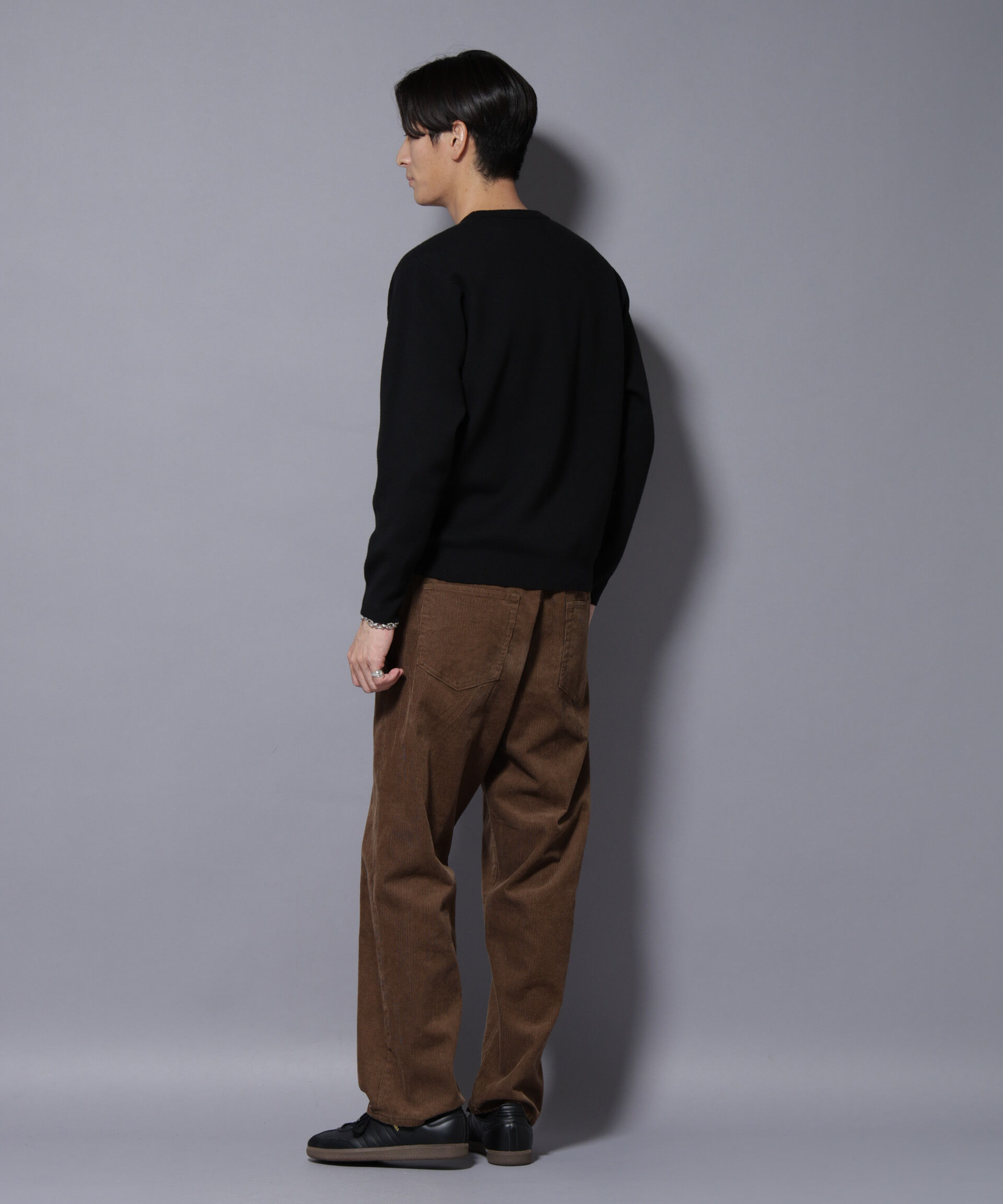 nano･universe「シルク混クルーネックニット」|ニット・セーター|