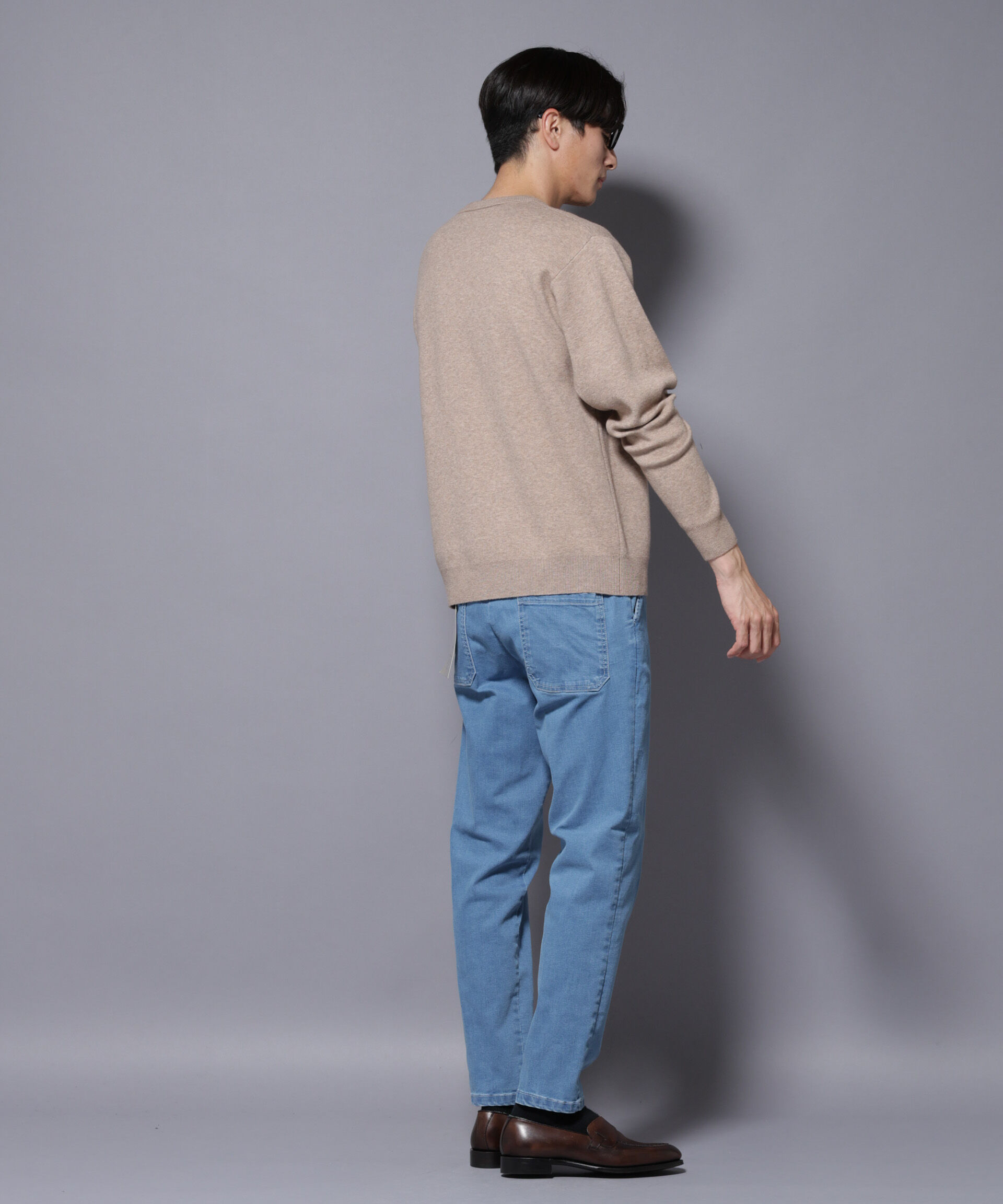 nano･universe「シルク混クルーネックニット」|ニット・セーター|