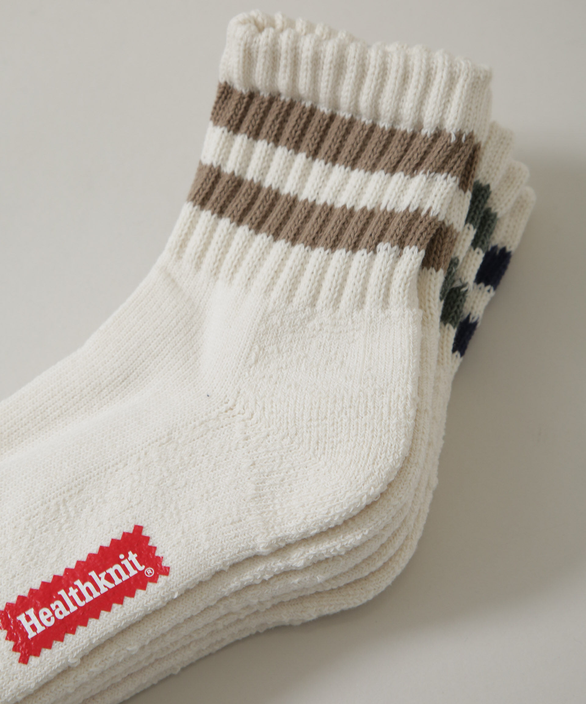 nano･universe「Healthknit/シンカー2本ライン ソックス 3足SET」|ソックス|