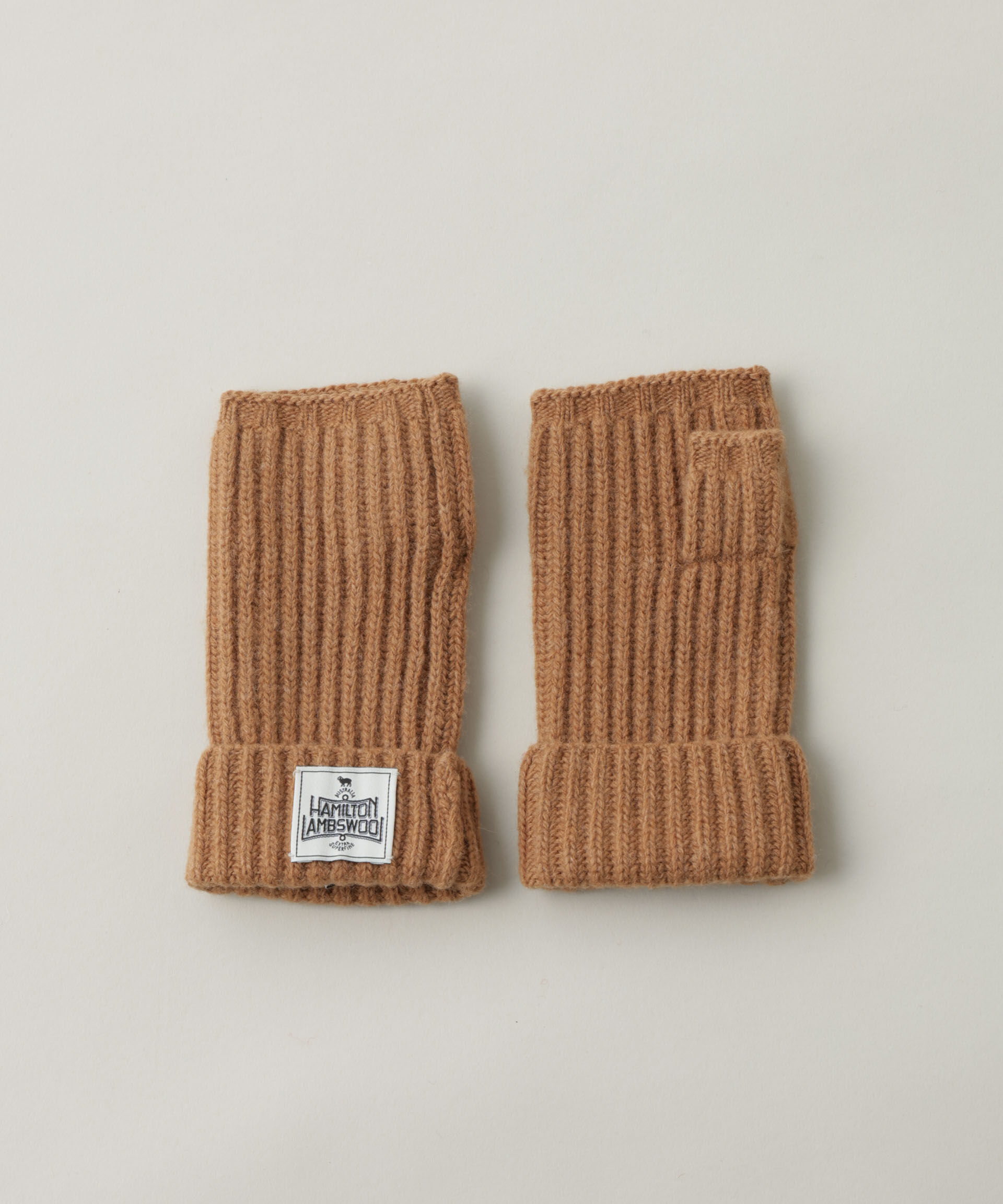 nano･universe「HAMILTON 10ANNIVERSARY WOOL ニットグローブ」|手袋|キャメル4