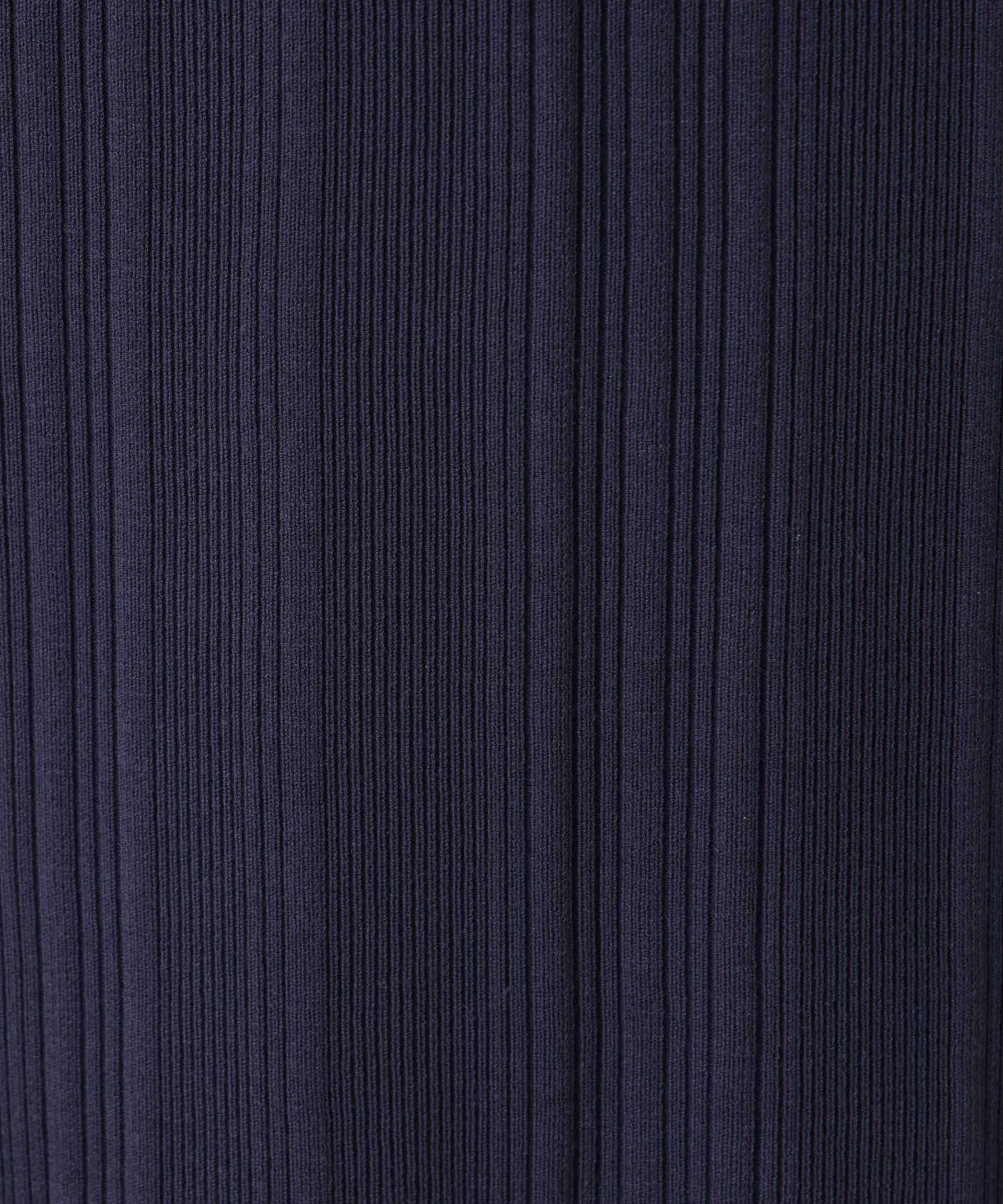 nano･universe「衿付きランダムリブニットワンピース」|ワンピース|