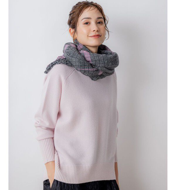 組曲「ウールマルチチェックストール」|マフラー|ブラック系3