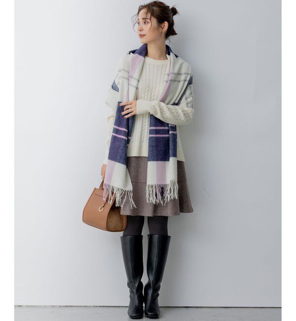 組曲「ウールマルチチェックストール」|マフラー|