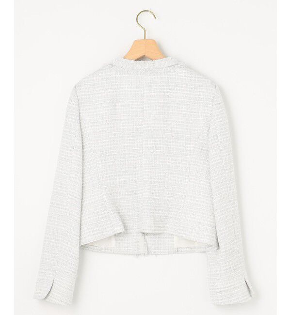 組曲「【KUMIKYOKU NAVY】ラメループモールツイード ジャケット」|ノーカラージャケット|