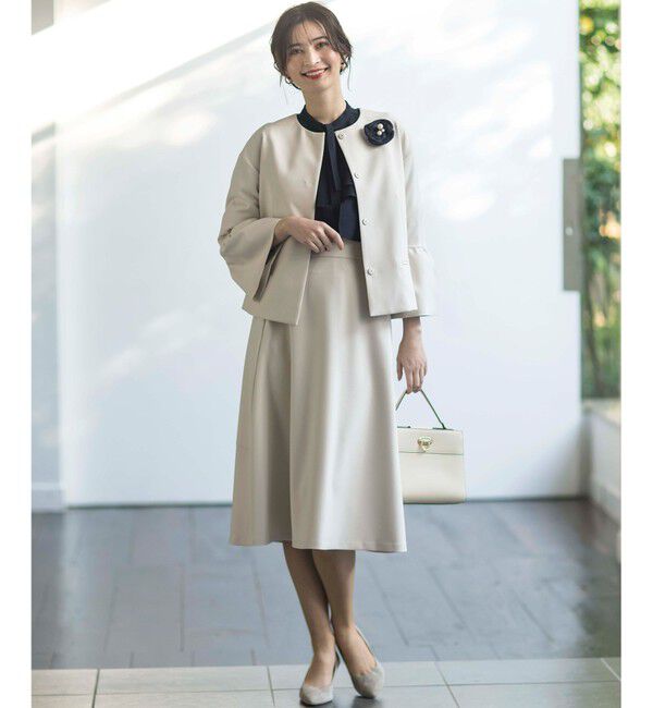 組曲「【KUMIKYOKU NAVY】コンフォータブルドレープ フレアスカート」|スカート|