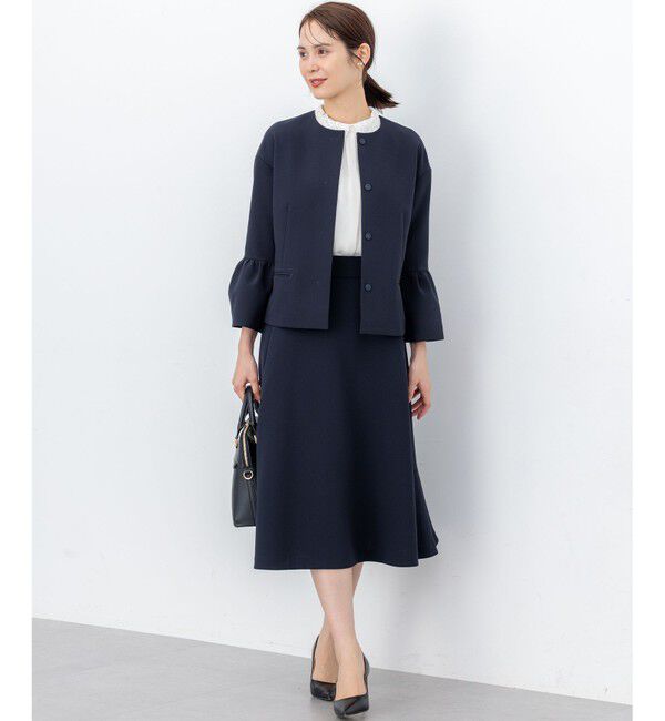 組曲「【KUMIKYOKU NAVY】コンフォータブルドレープ フレアスカート」|スカート|