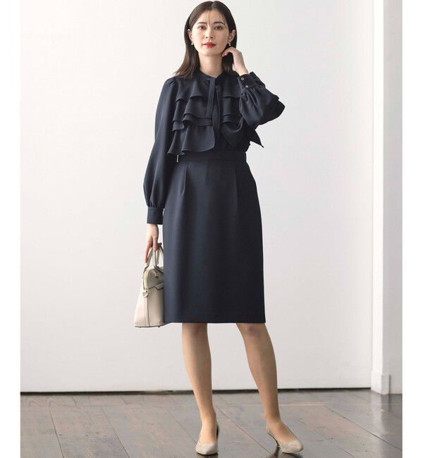 組曲「【KUMIKYOKU NAVY】コンフォータブルドレープ コクーンスカート」|スカート|