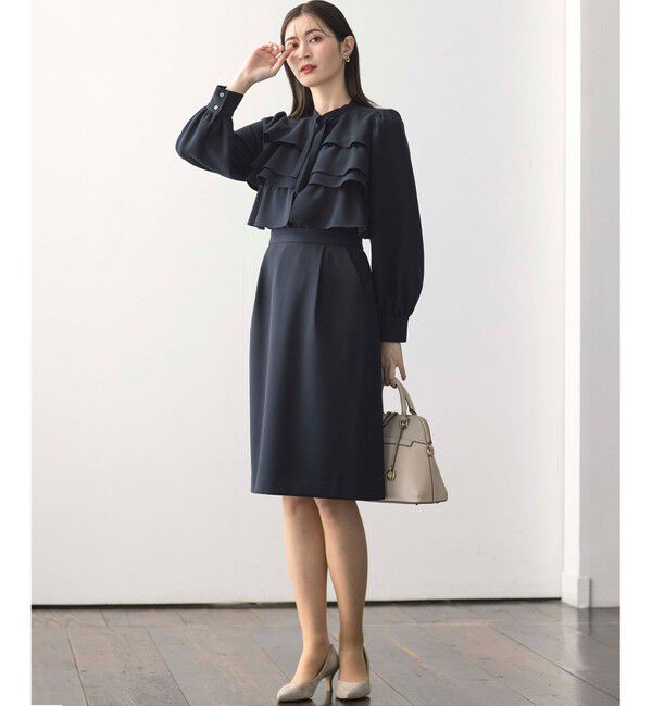 組曲「【KUMIKYOKU NAVY】コンフォータブルドレープ コクーンスカート」|スカート|