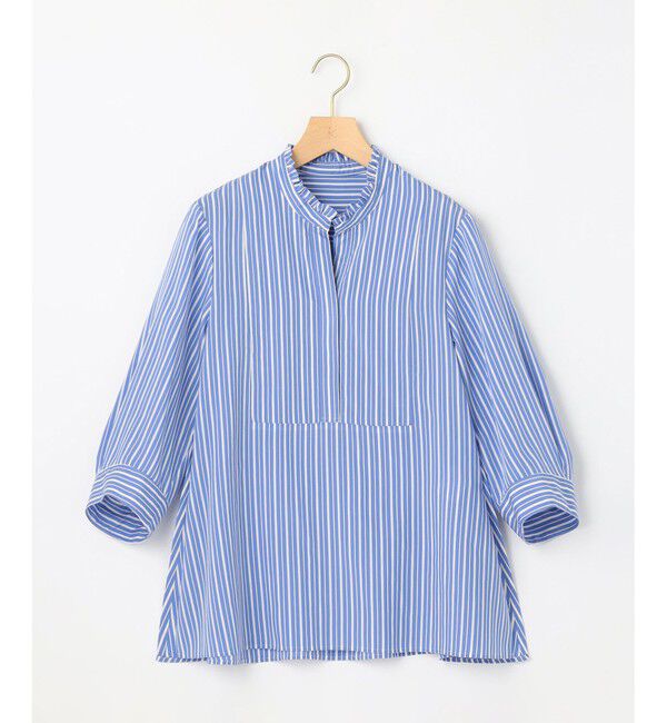 組曲「【WEB限定】ナイロンレーヨン スキッパーブラウス」|シャツ・ブラウス|