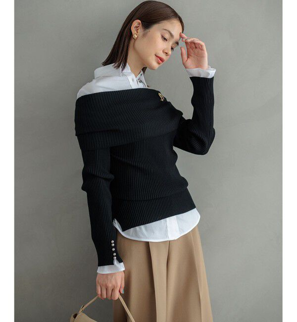 組曲「コンパクトシャーティング フレア袖シャツ」|シャツ・ブラウス|