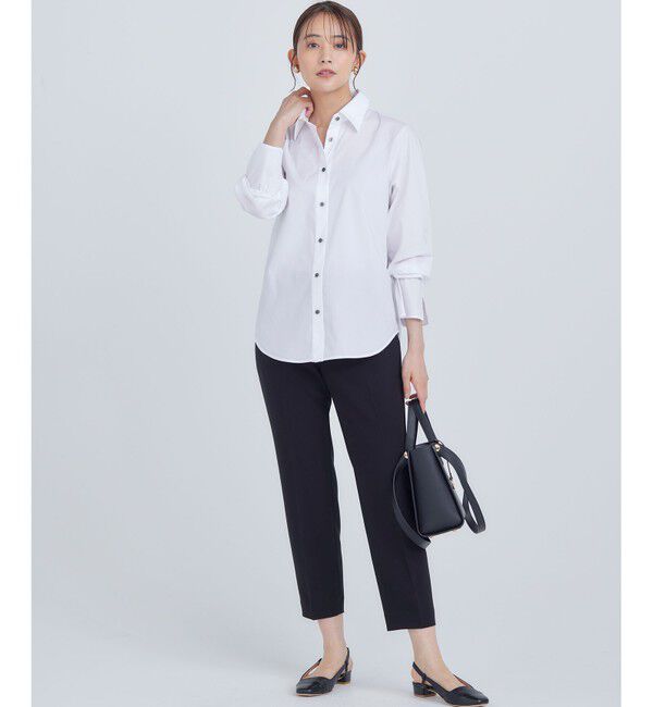 組曲「コンパクトシャーティング フレア袖シャツ」|シャツ・ブラウス|