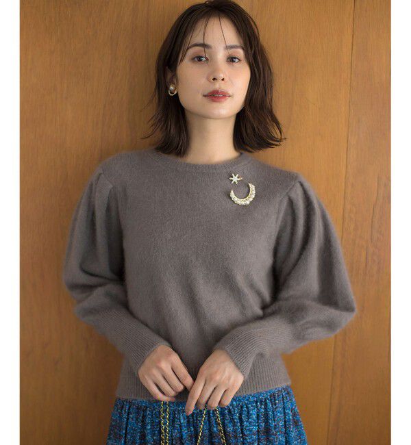 組曲「【WEB限定】フラッフィーファー パフスリーブニット」|ニット・セーター|ｺｺｱﾌﾞﾗ