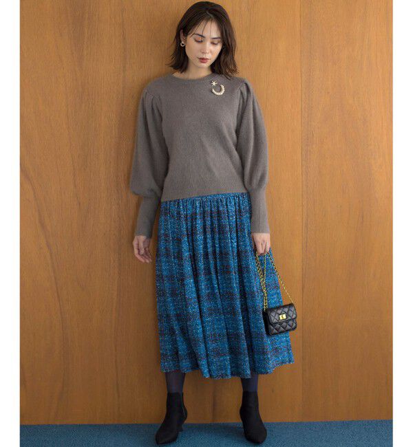 組曲「【WEB限定】フラッフィーファー パフスリーブニット」|ニット・セーター|