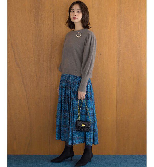 組曲「【WEB限定】フラッフィーファー パフスリーブニット」|ニット・セーター|