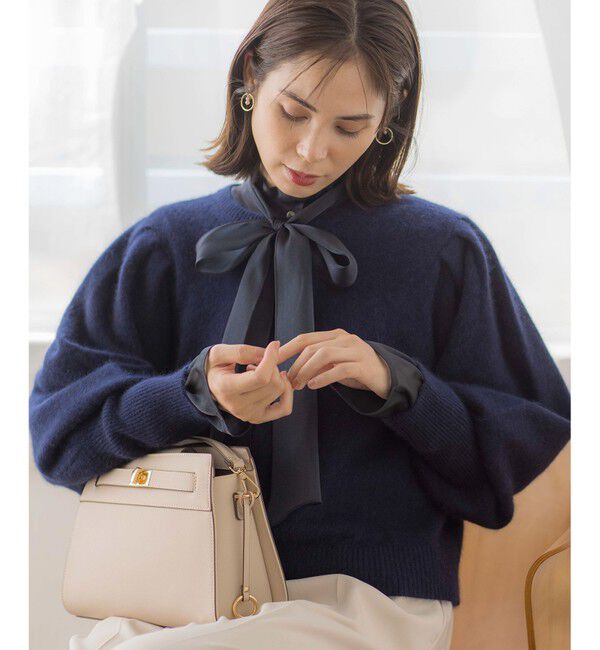 組曲「【WEB限定】フラッフィーファー パフスリーブニット」|ニット・セーター|