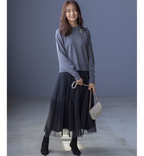 組曲「ラメチュールプリーツ スカート」|スカート|
