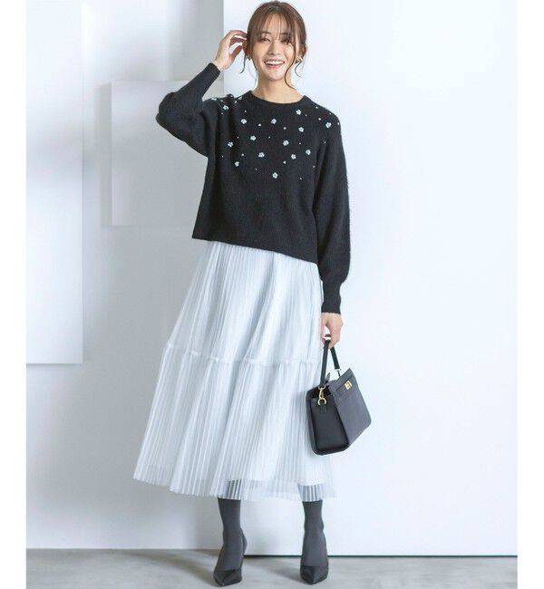 組曲「ラメチュールプリーツ スカート」|スカート|