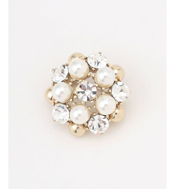 組曲「【好評につき追加販売・2セット】パールビジュー ブローチ」|ブローチ・コサージュ|