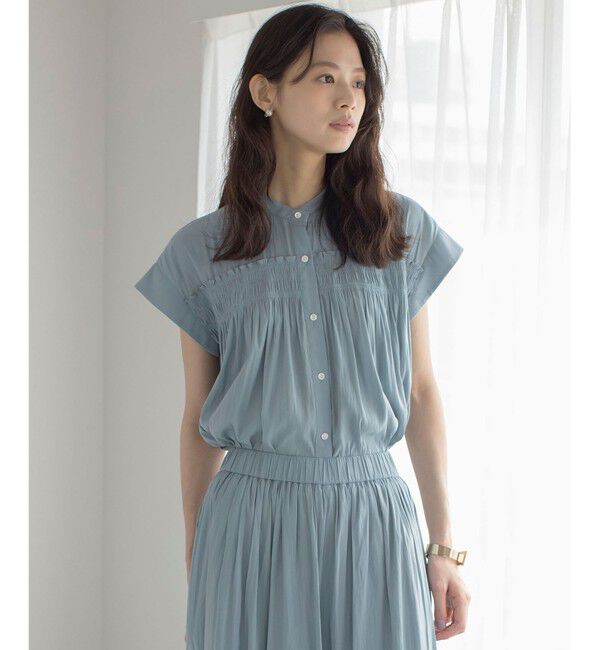 組曲「ギャザーライトデシンシャーリング ブラウス」|シャツ・ブラウス|ｽﾓｰｷｰﾐ