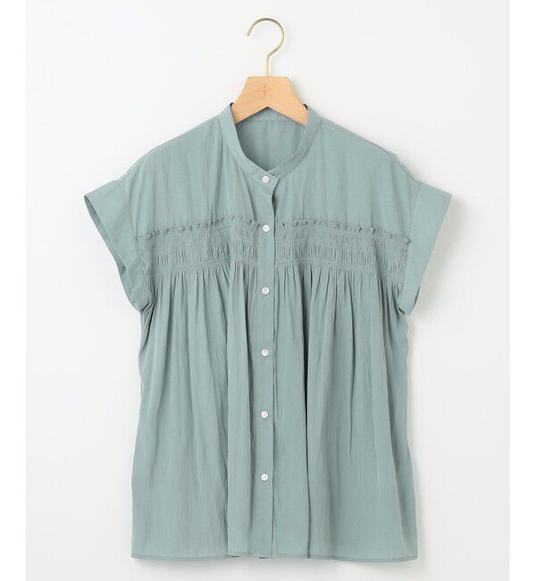 組曲「ギャザーライトデシンシャーリング ブラウス」|シャツ・ブラウス|