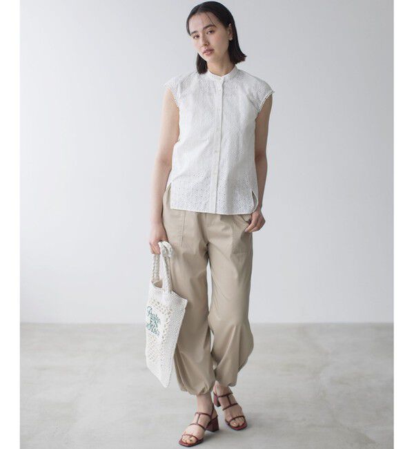 組曲「エンブロイダリーレースノースリーブ ブラウス」|シャツ・ブラウス|