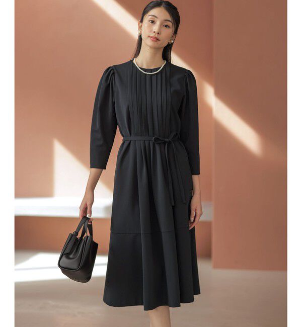 組曲「【KUMIKYOKU NAVY】フロントタックドレス」|ワンピース|