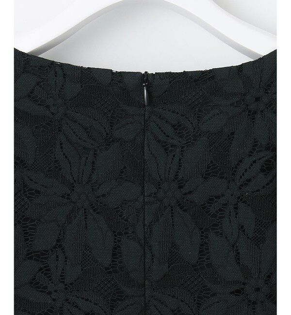 自由区「【洗える】フラワーコードレース ペプラムブラウス」|シャツ・ブラウス|