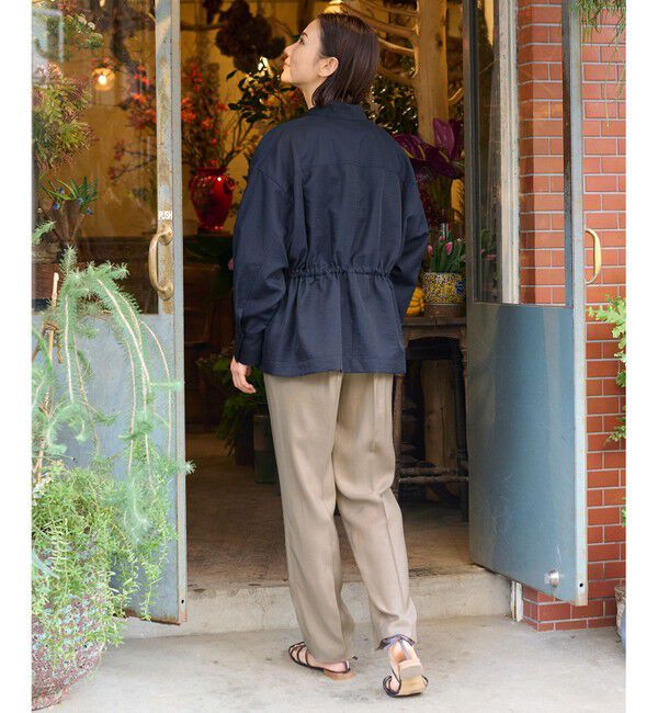 自由区「【XSサイズ～/洗える/セット着用可】キュプラリネンシャンタン イージーテーパードパンツ」|その他|