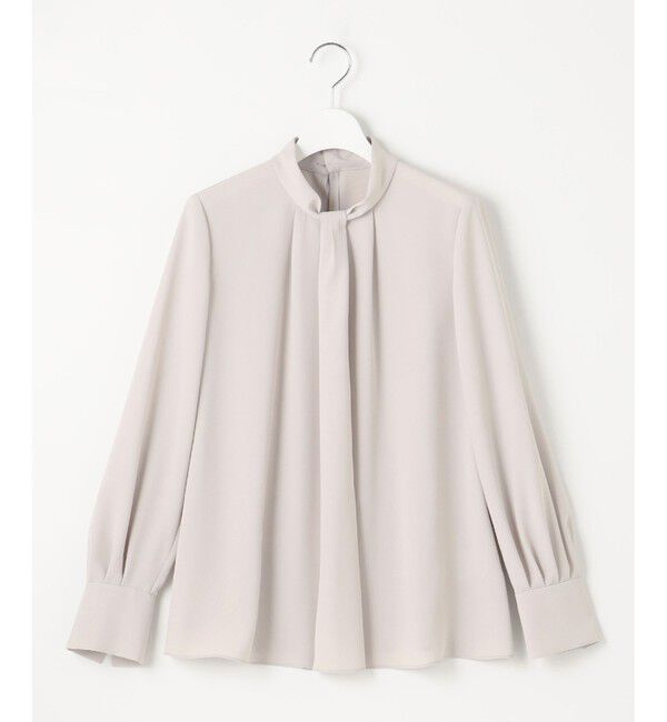 自由区「【洗える】ライトサテン ブラウス」|シャツ・ブラウス|