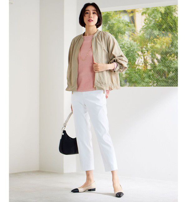 自由区「【撥水加工・UVケア・洗える】ライトグログラン ブルゾン」|ブルゾン・スタジャン|