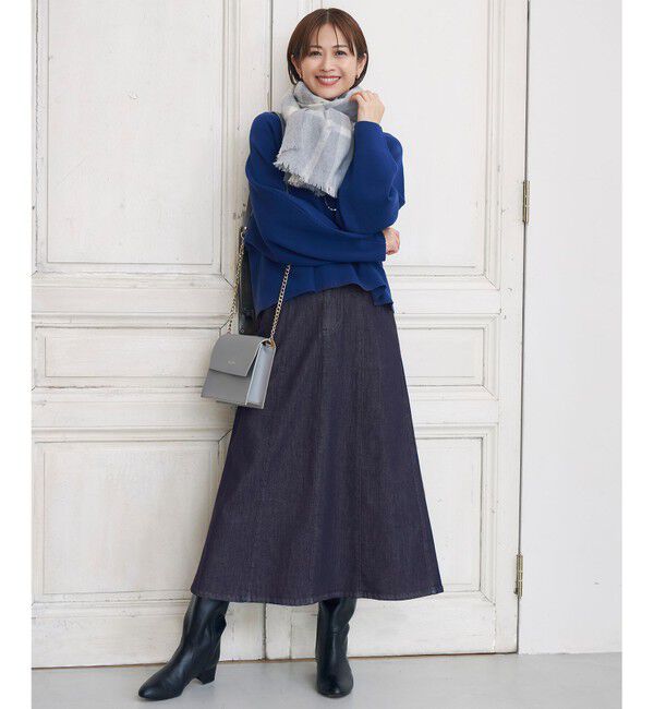 自由区「カシミヤビッグチェック ストール」|ストール|