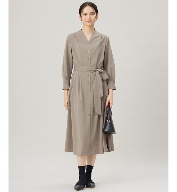 自由区「【接触冷感・UVカット・吸水速乾・洗える】ドライタッチファンクショナル ワンピース」|ワンピース|