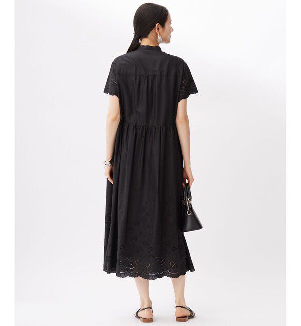 自由区「【カタログ掲載・接触冷感・洗える】エンブロイダリーローンシャツ ワンピース」|ワンピース|