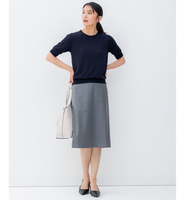 23区「ファインネスウール タイト スカート」|スカート|