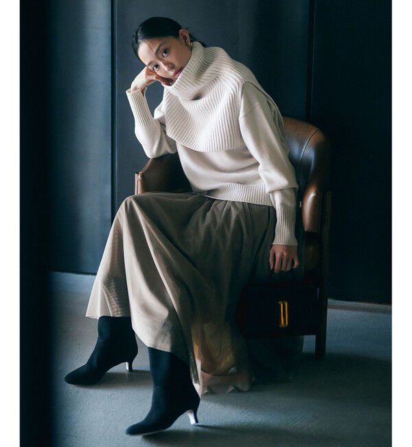 23区「スウェード ヒール ブーツ」|ショートブーツ|