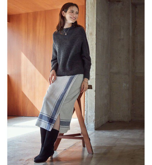 23区「スウェード ヒール ブーツ」|ショートブーツ|