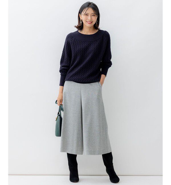 23区「スウェード ヒール ブーツ」|ショートブーツ|