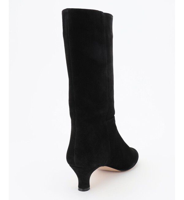 23区「スウェード ヒール ブーツ」|ショートブーツ|