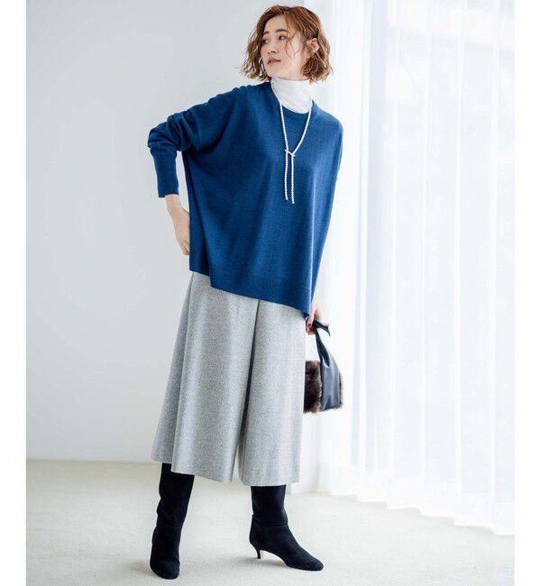 23区「スウェード ヒール ブーツ」|ショートブーツ|