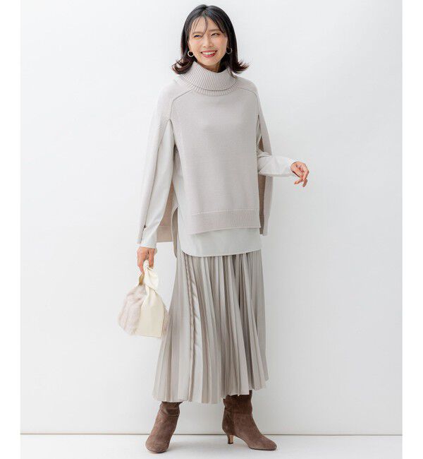 23区「スウェード ヒール ブーツ」|ショートブーツ|