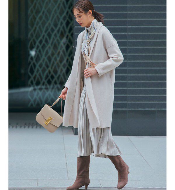 23区「スウェード ヒール ブーツ」|ショートブーツ|