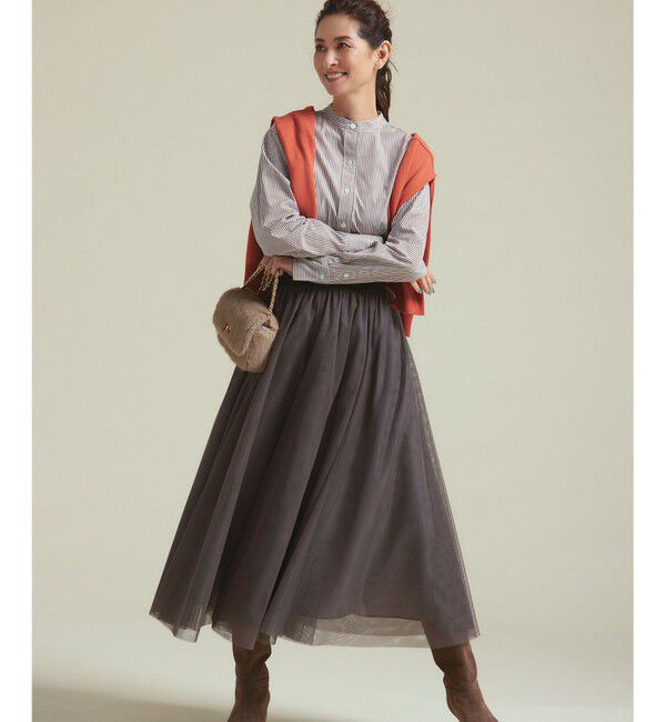 23区「スウェード ヒール ブーツ」|ショートブーツ|