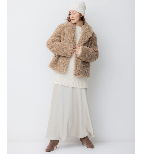 23区「スウェード ヒール ブーツ」|ショートブーツ|