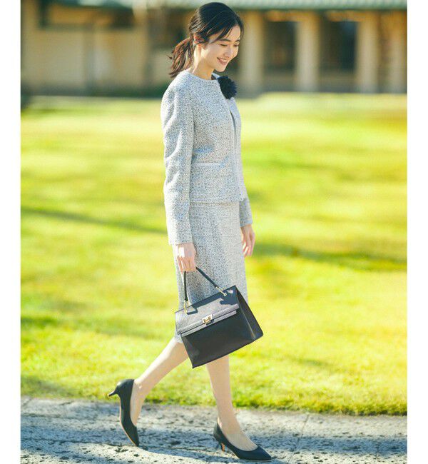 23区「【セットアップ対応】シャインツイードストレッチ スカート」|スカート|