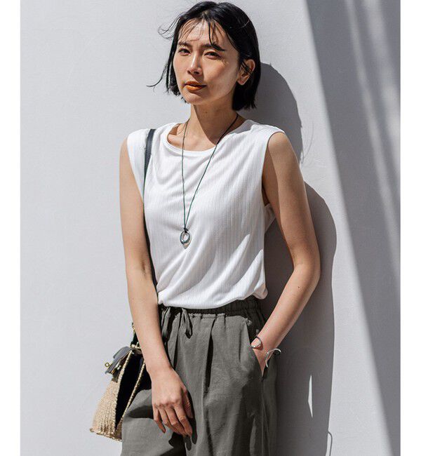 23区「【洗える】マルチ機能 プルオーバー カットソー」|Tシャツ・カットソー|ホワイト系