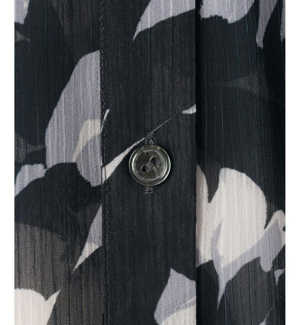 23区「【洗える】Ratti シャドーフラワー プリント ブラウス」|シャツ・ブラウス|