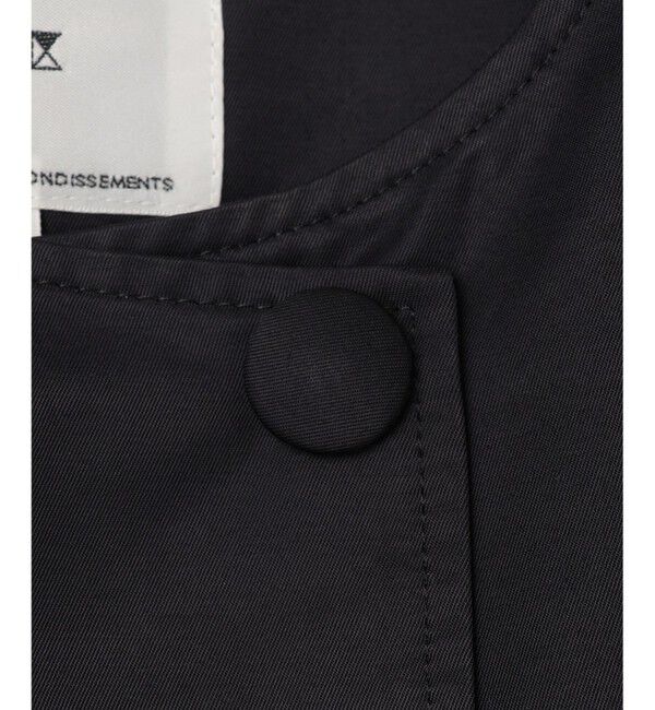 23区「【VERYコラボ/撥水加工】グロッシーツイル アウター」|ノーカラーコート|