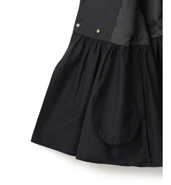 23区「【VERYコラボ/撥水加工】グロッシーツイル アウター」|ノーカラーコート|