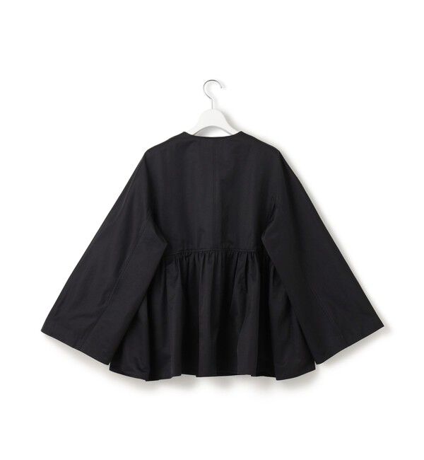 23区「【VERYコラボ/撥水加工】グロッシーツイル アウター」|ノーカラーコート|